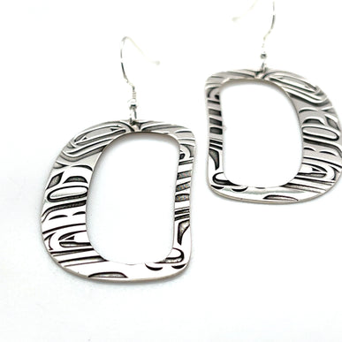 Earrings - Sterling Silver - Ovoid