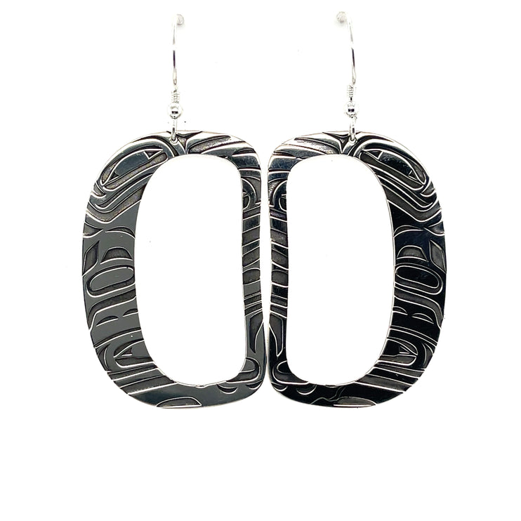 Earrings - Sterling Silver - Ovoid