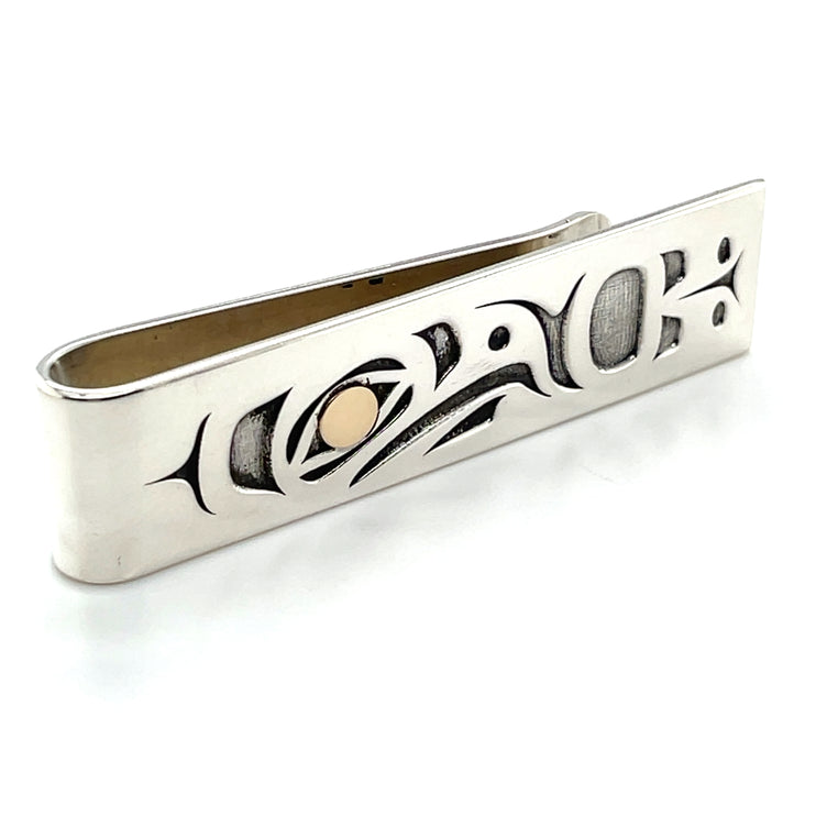 Money Clip - Sterling Silver & 14k Gold - Eagle