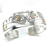 Bracelet - Sterling Silver & 14k Gold - Spilt Raven