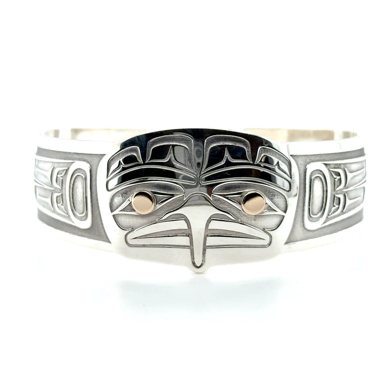 Bracelet - Sterling Silver & 14k Gold - Eagle Frontlet