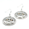 Earrings - Sterling Silver  & 14k - Round - Moon