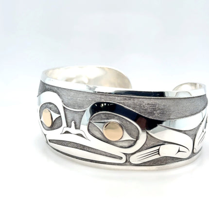 Bracelet - Sterling Silver & 14k Gold - Frog