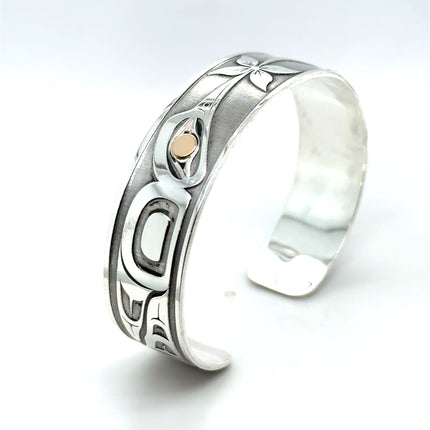 Bracelet - Sterling Silver & 14k Gold - Hummingbird