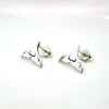 Earrings - Sterling Silver  - Studs - Whale Tail