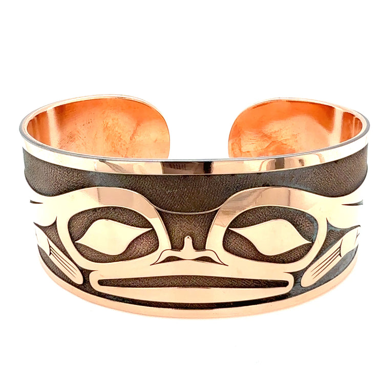 Bracelet - Copper - Frog - 1 1/8" wide