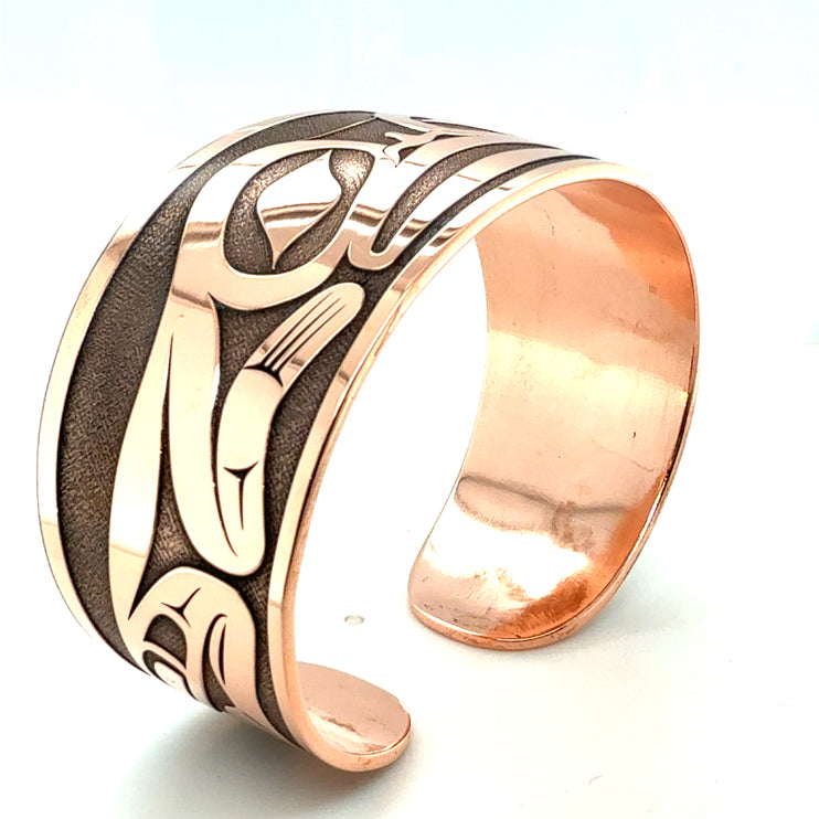 Bracelet - Copper - Frog - 1 1/8" wide