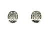 Earrings - Sterling Silver  - Studs - Oval - Frog