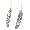 Earrings - Sterling Silver - Feather - Hummingbird