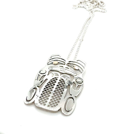 Pendant - Sterling Silver & 14k Yellow Gold - Beaver