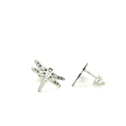 Earrings - Sterling Silver  - Studs - Dragonfly