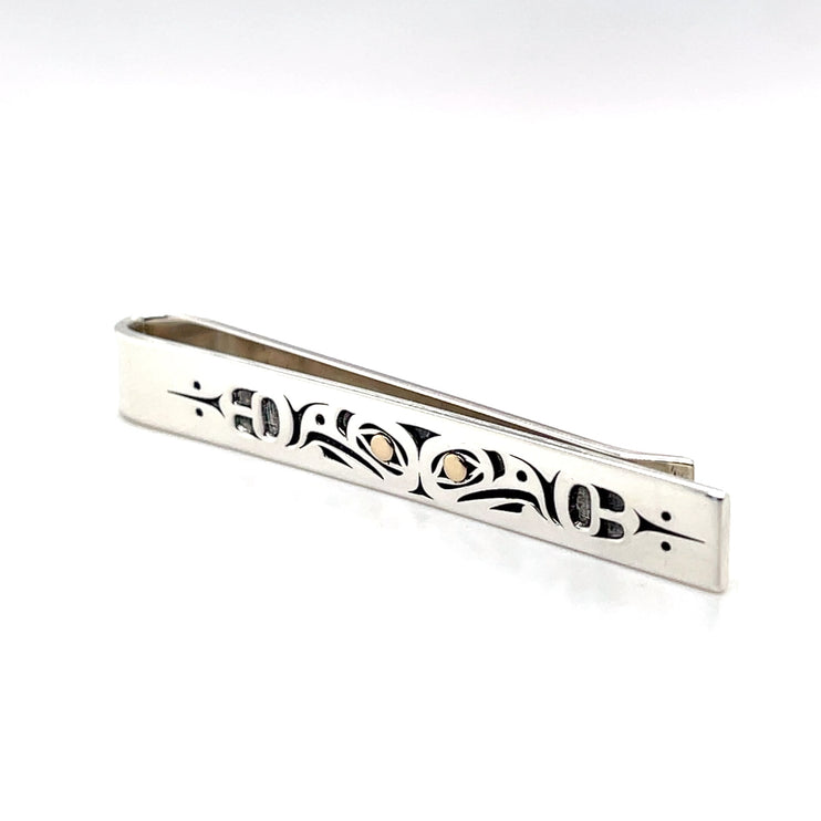 Tie Bar - Sterling Silver & 14k Gold - Eagle